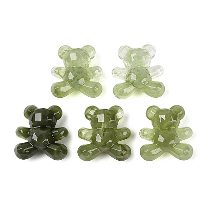 Opaque Acrylic Beads, Bear