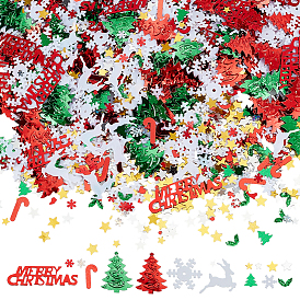 100g 2 стили ПВХ пластик пайетки конфетти, партийные украшения, на Рождество