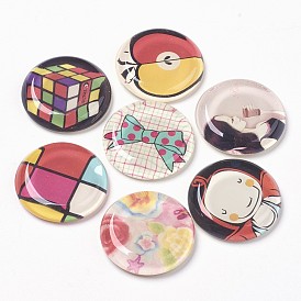 Кабошоны из стекла, полукруглые / купольные