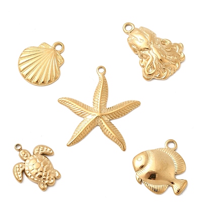 304 подвески из нержавеющей стали, коллекция океана, ионное покрытие (ip)