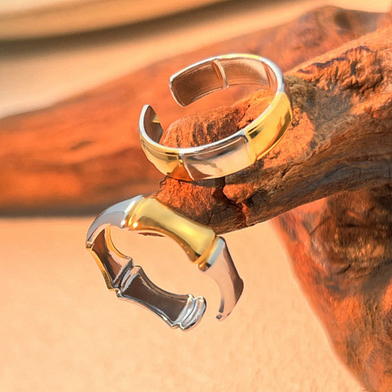 304 из нержавеющей стали манжеты кольца, двухтональные открытые кольца