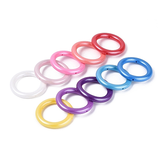 Pearlized Silicone Beads, Ring