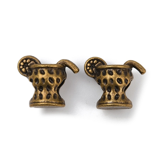 Сплавочные овальные бусины тибетского стиля , чашка