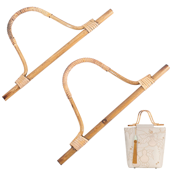 Ручки для сумок из ротанга в форме арки, принадлежности для изготовления сумок