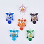 Handmade Lampwork Big Pendants, Large Hole Pendants, Owl