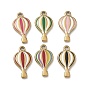 304 подвески из нержавеющей стали, с эмалью, подвески на воздушном шаре, золотые