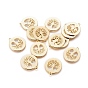 Brass Pendants, Flat Round with Tree of Life