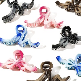 Gradient Color Plastic Claw Hair Clips for Women