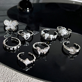 Манжеты с латунной эмалью, платина