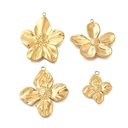 Вакуумное покрытие pvd 201 подвески из нержавеющей стали, цветочный шарм