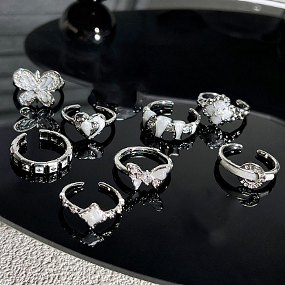 Манжеты с латунной эмалью, платина