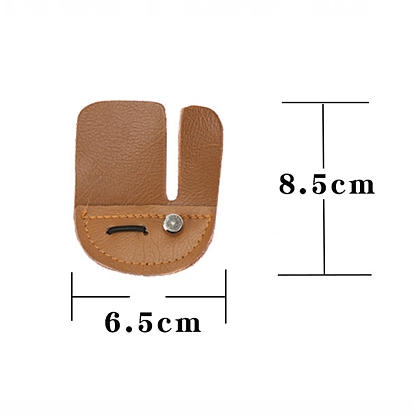 Leather Archery Finger Tab, Fingers Protective Gear, for Shooting Bow Arrow