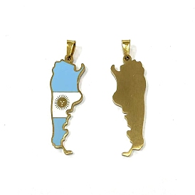 304 нержавеющей стальной эмали подвески, очарование карты