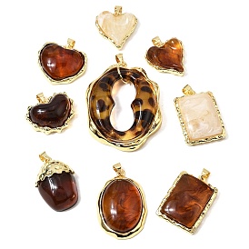 Подвески латуни cmолы, без кадмия и без свинца, долговечный, стойки покрытие, реальный 18 k позолоченный