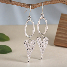 Сплав мотаться серьги, сердце с наггетсами