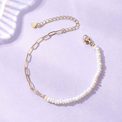 Латунные скрепки браслеты, женские браслеты из бисера из натурального культивированного пресноводного жемчуга, картофель