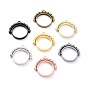 Alloy Open Back Bezel Pendants, Rotating Pendants, for DIY UV Resin, Epoxy Resin, Pressed Flower Jewelry, Ring