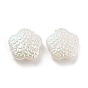 Perle d'imitation en plastique ABS, irisation, fleur