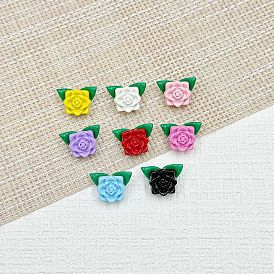 Бусины из сплава эмали для выпечки, роза