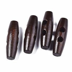 2-Hole Wooden Buttons, Oval