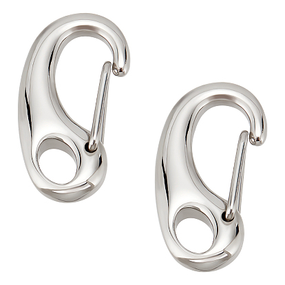 304 ключ из нержавеющей стали находить застежка, Оснастка застежками, половину сердца, 26x12.5x6 мм