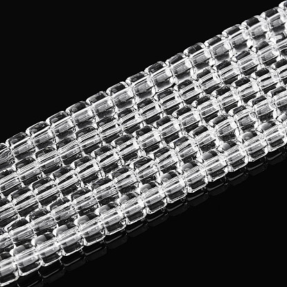 Прозрачные стеклянные бусины, колонка