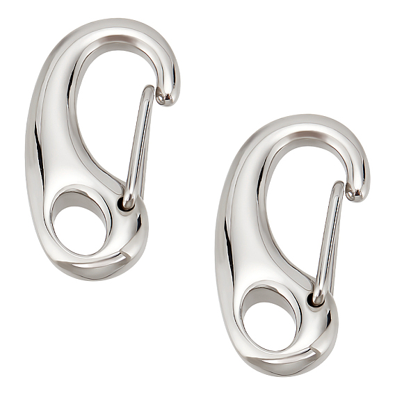 304 ключ из нержавеющей стали находить застежка, Оснастка застежками, половину сердца, 26x12.5x6 мм