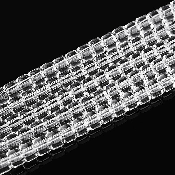 Прозрачные стеклянные бусины, колонка