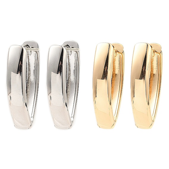 Латунные серьги обруча, слеза