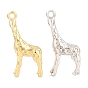 304 Stainless Steel Pendants, Hammered Giraffe Charms