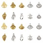 Tibetan Style Alloy Charms/Pendants, Shell Shape