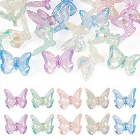 20 шт прозрачные акриловые бусины, бантом