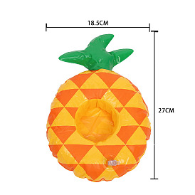 Pineapple Shaped PVC Swim Ring, for Doll Summer Party Accessories Supplies