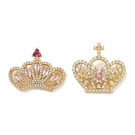 Латунные микро проложить кубического циркония подвески, корона, без кадмия и без свинца, стойки покрытие, долговечный