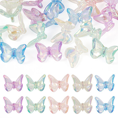 20 шт прозрачные акриловые бусины, бантом