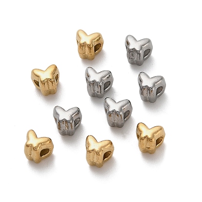 304 из нержавеющей стали бусы, бабочка