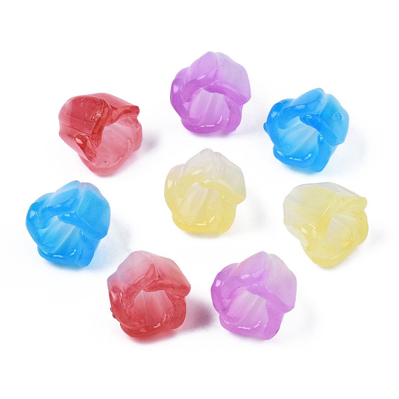 Transparente Acryl Perlen, Blume