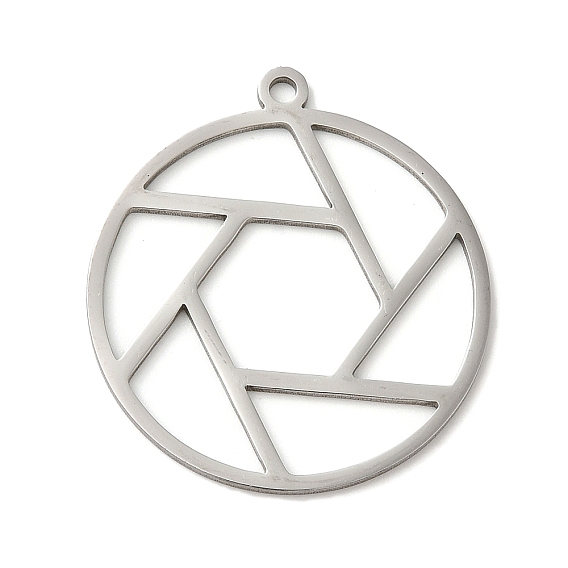 201 Stainless Steel Pendants, Flat Round