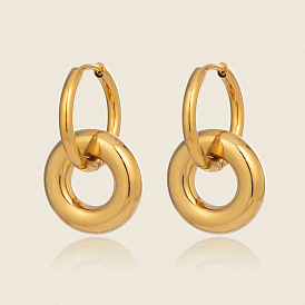 304 серьги-кольца из нержавеющей стали круглой формы