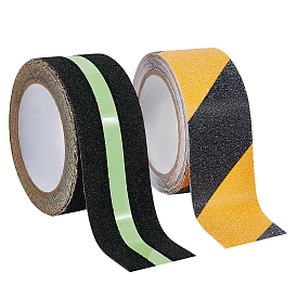 PVC & Luminous PET Anti-slip Adhesive Tape, Strong Adhesive Safety Sticker, for Work Safety, Home Safety