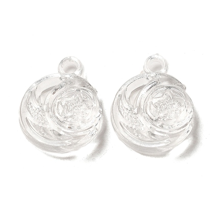 Прозрачные акриловые подвески, Луна и звезды прелести