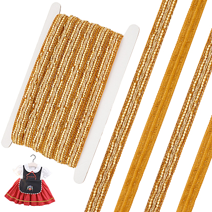 10 ярдовая блестящая поликоттоновая лента с пайетками, аксессуары для одежды, плоский