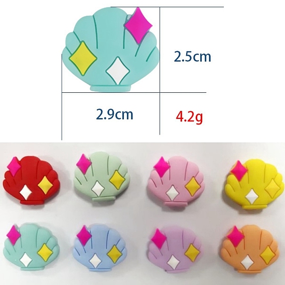 Силиконовые бусины из ракушки, изготовление ожерелий diy