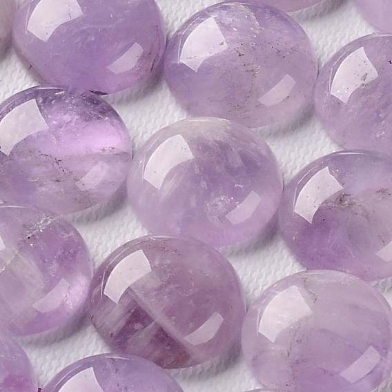 Куполообразные/полукруглые кабошоны из натурального лавандового аметиста