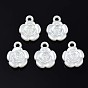 Acrylic Imitation Pearl Pendants, Flower