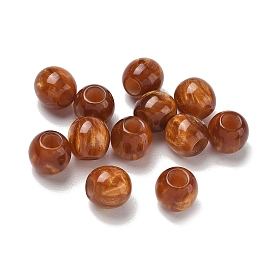 Непрозрачная смола европейский бисер, бусины с большим отверстием, баррель