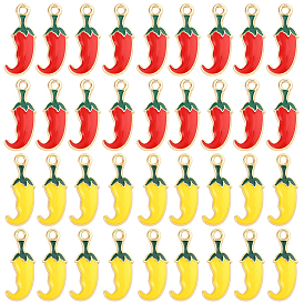 80 шт 2 цвета сплава эмалевые подвески, Синко де Майо, без кадмия, без никеля и без свинца, стойки покрытие