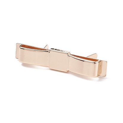 Zinc Alloy Bag Decorative Buckle Clip, Decoration Button Clasp, Bowknot