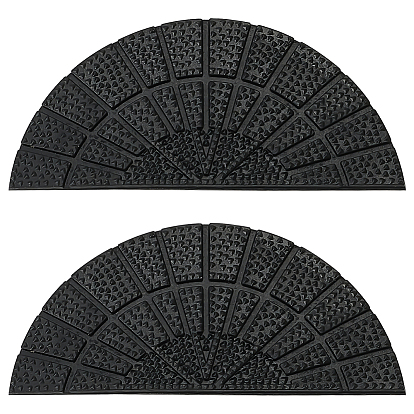 4 сумки противоскользящие резиновые подошвы для обуви, износостойкая подошва с рельефным рисунком для ремонта ботинок, кожаные ботинки, полукруглый