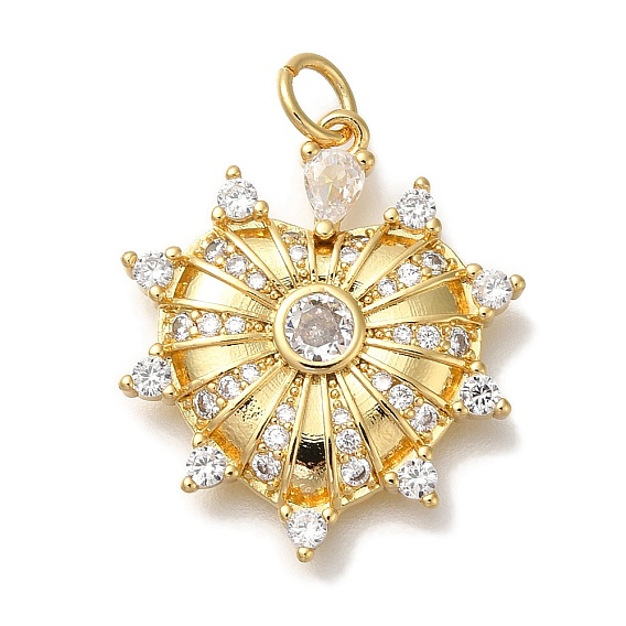 Стойка металлическая латунная микропрофилированная кубическая циркония подвески, без кадмия и без свинца, долговечный, сердце